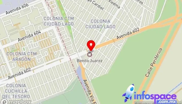 mapa de Parada De Autobus Empresa de autobuses en Cdad. Nezahualcóyotl