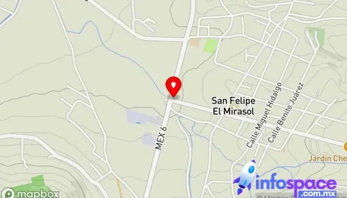 mapa de Parada De Autobús, San Felipe El Mirasol. Parada para camiones en El Mirasol