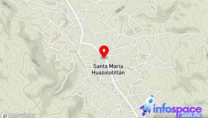 mapa de Parada de pasajeras de Huazolotitlan a Pinotepa, Jamiltepec, Morelos. Parada para camiones en Santa María Huazolotitlán