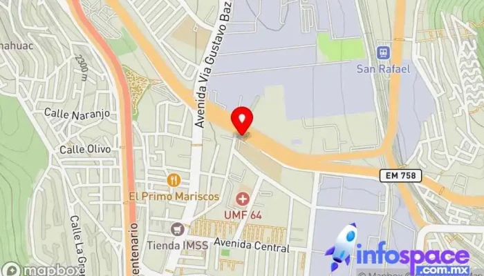 mapa de Parada Tequexquinahuac Parada para camiones en Tlalnepantla