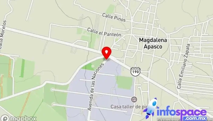 mapa de Parque Industrial Y Maquilador Oaxaca 2000 Parque empresarial en Magdalena Apasco