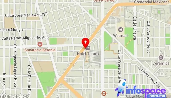 mapa de Pasaje Comercial Terminal Toluca Centro comercial en Toluca de Lerdo