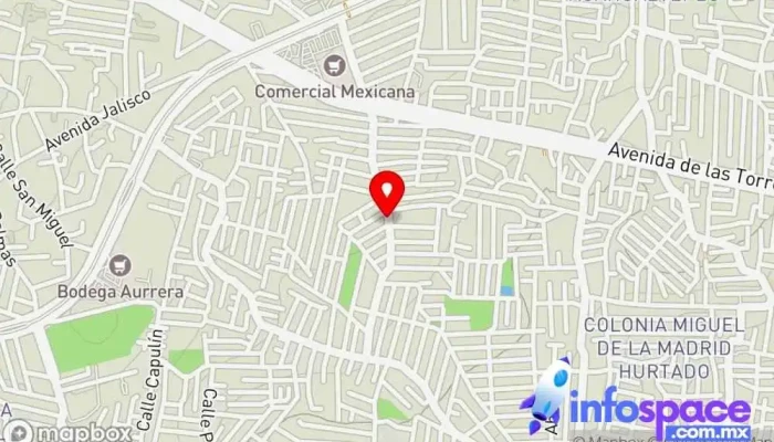 mapa de Pastora Bus stop en Ciudad de México