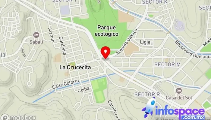 mapa de Periférico, Sector H Empresa de autobuses en Crucecita