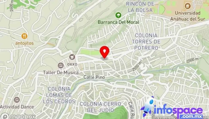 mapa de Pertec Ingenieria SAS de CV Consultora informática en Álvaro Obregón, Ciudad de México