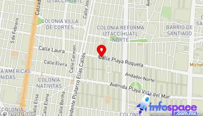 mapa de Playa Azul Bus stop en Ciudad de México