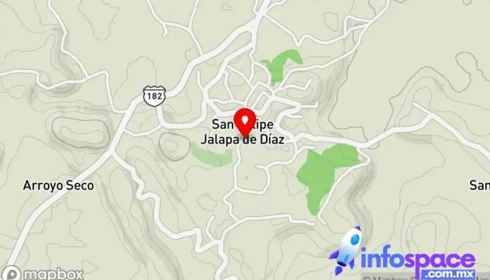mapa de Playa Chica Escuela en San Felipe Jalapa de Díaz