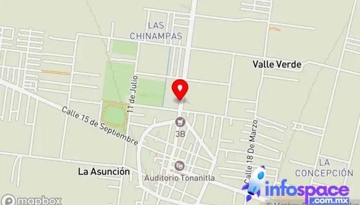 mapa de Policia Estatal Oficinas de empresa en Santa María Tonanitla