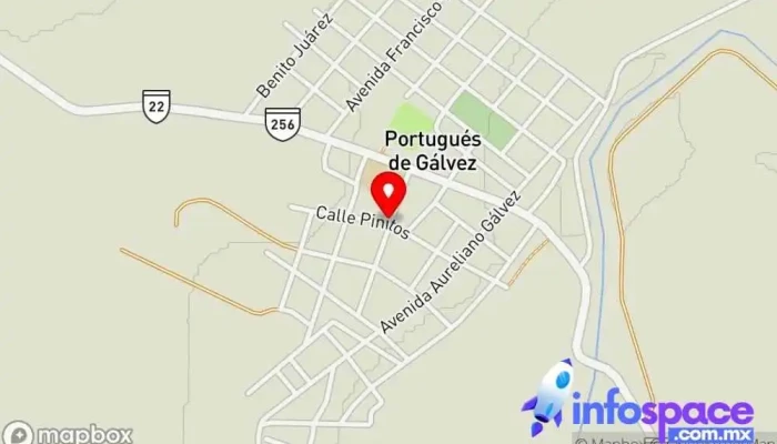 mapa de Portugués de Gálvez  en Portugués de Gálvez