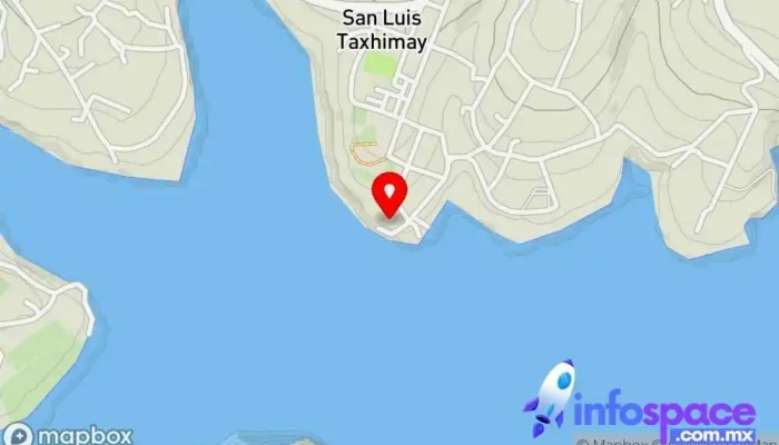 mapa de Presa de San Luis Taxhimay Atracción turística en San Luis Taxhimay