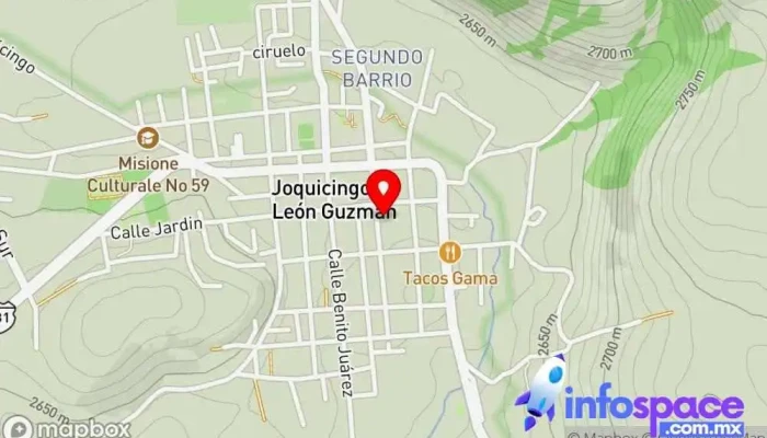 mapa de Presidencia Municipal Oficina de gobierno local en Joquicingo de León Guzmán