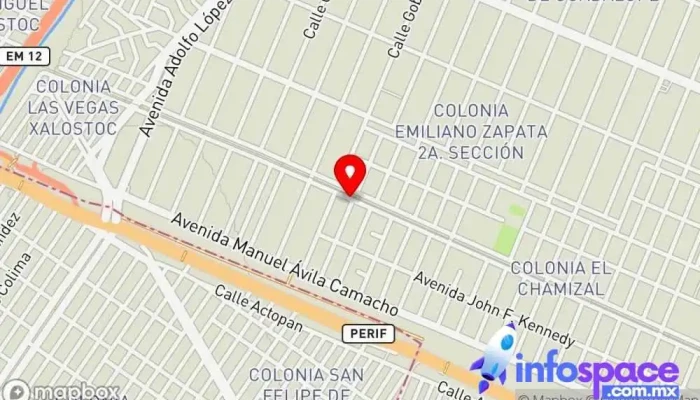 mapa de Presidente Adolfo López Mateos y Toluca Bus stop en Ecatepec de Morelos