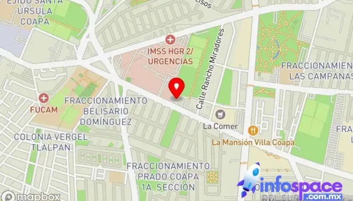 mapa de Primera Plus Empresa de autobuses en Coyoacán, Ciudad de México