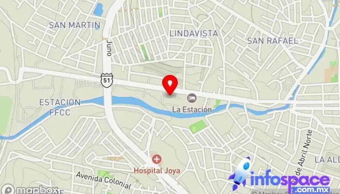mapa de Primera Plus Empresa de autobuses en San Miguel de Allende