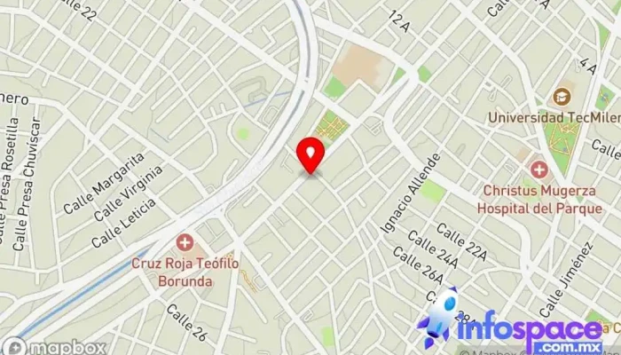 mapa de Principia Consultores Legales Servicios legales en Chihuahua