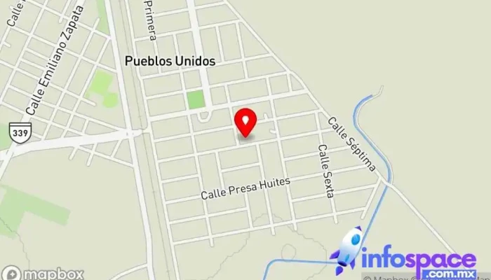 mapa de Pueblos Unidos  en Pueblos Unidos