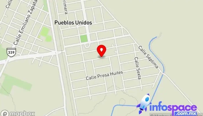 mapa de Pueblos unidos Iglesia en Pueblos Unidos