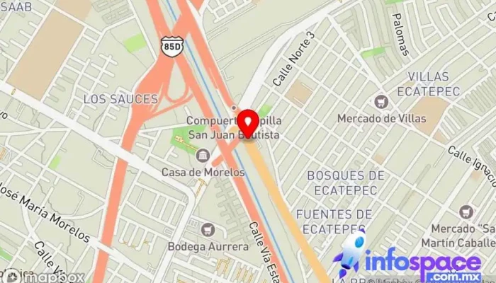 mapa de Puente De Fierro  en Ecatepec de Morelos