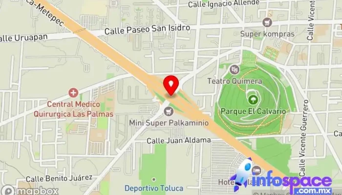 mapa de Puente de Metepec Puente en Metepec