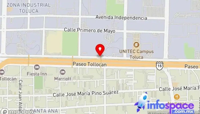 mapa de Puente Peatonal a la Altura de NESTLE Puente en Santa Ana Tlapaltitlán