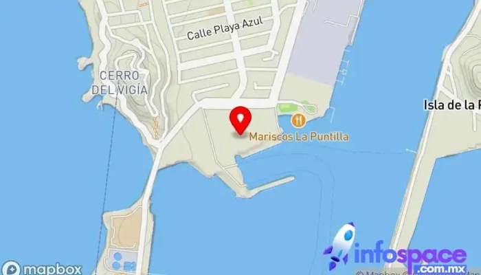 mapa de Puerto de Mazatlan Terminal de ferry en Mazatlán