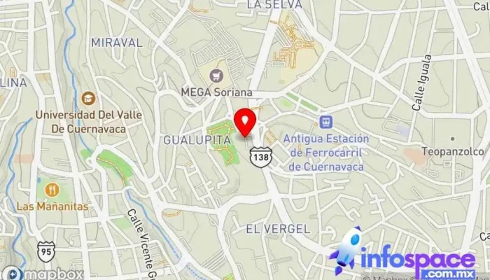 mapa de Pullman de Morelos - La Selva  en Cuernavaca