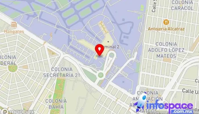 mapa de Pullman de Morelos Aeropuerto Servicio de transporte en Venustiano Carranza, Ciudad de México