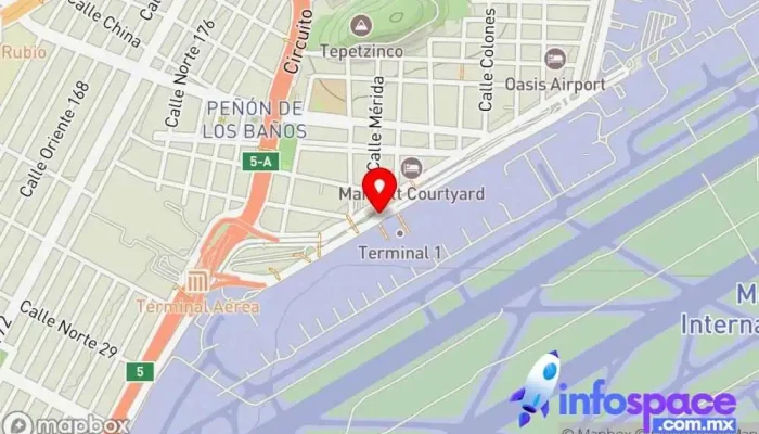 mapa de Punto de abordaje ADO Conecta-AIFA Servicio de transporte en Venustiano Carranza, Ciudad de México