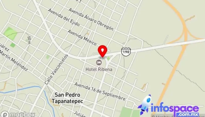 mapa de Punto Yastás en Comunicaciones La Flor Comercio, Institución financiera, Quiosco de recarga para móviles, Servicio de giros bancarios, Servicio de transferencias de dinero, Trust Bank en San Pedro Tapanatepec