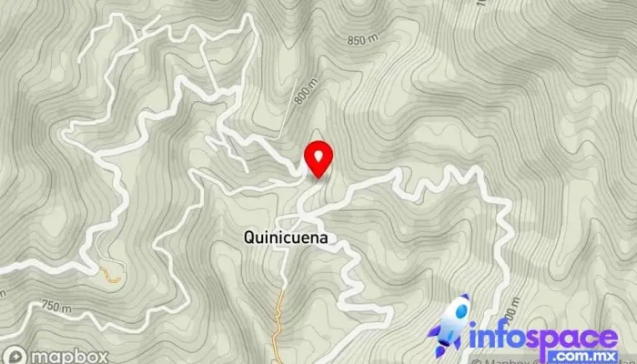 mapa de Quinicuena Zenzontepec Escuela primaria en Santa Cruz Zenzontepec