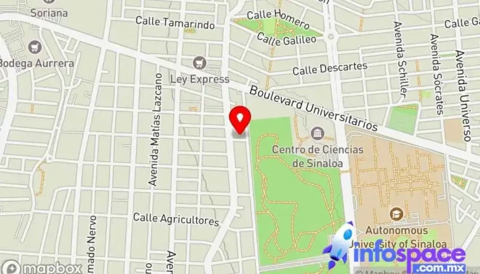 mapa de RADAR CONSULTORES Consultora de administración empresarial en Culiacán Rosales