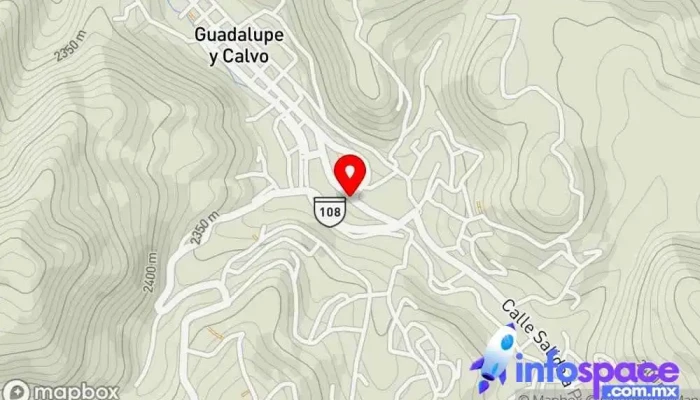 mapa de Rápidos De Parral Empresa de autobuses en Guadalupe y Calvo