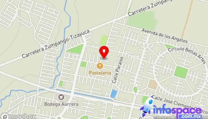 mapa de RAQUEL SAMANO BARRERA Escuela primaria en Zumpango de Ocampo