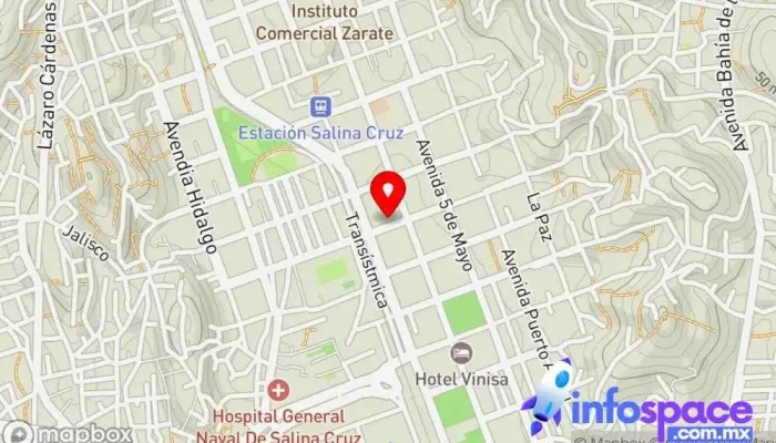 mapa de Raven Soluciones informáticas  en Salina Cruz