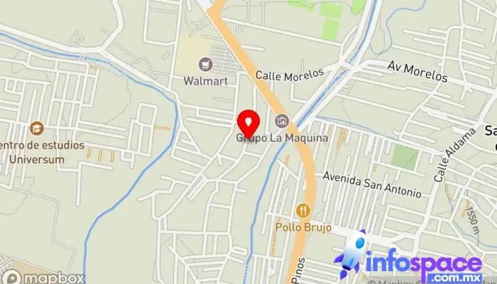 mapa de RBI ARQUITECTOS S.A. DE C.V. Oficinas de empresa en San Antonio de la Cal