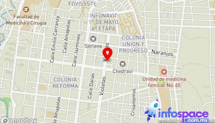 mapa de Red de Coordinación y Estudio Profesional A.C Consultora de administración empresarial en Oaxaca de Juárez