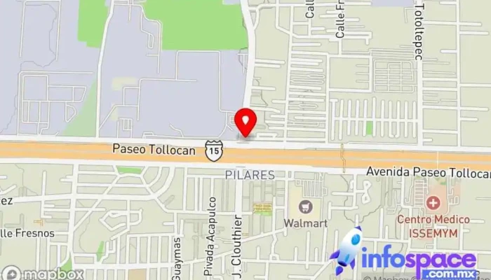 mapa de Rehiletes Toluca Servicio de taxis en Santa María Totoltepec