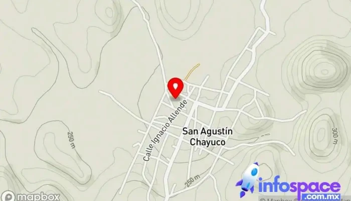 mapa de San Agustín Chayuco  en Oaxaca