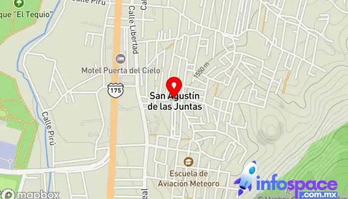 mapa de San Agustín de las Juntas  en San Agustín de las Juntas