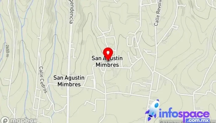 mapa de San Agustín Mimbres  en San Agustín Mimbres