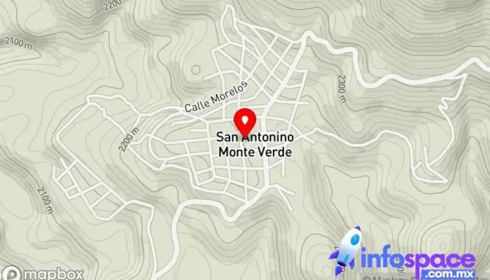 mapa de San Antonino Monte Verde  en Oaxaca