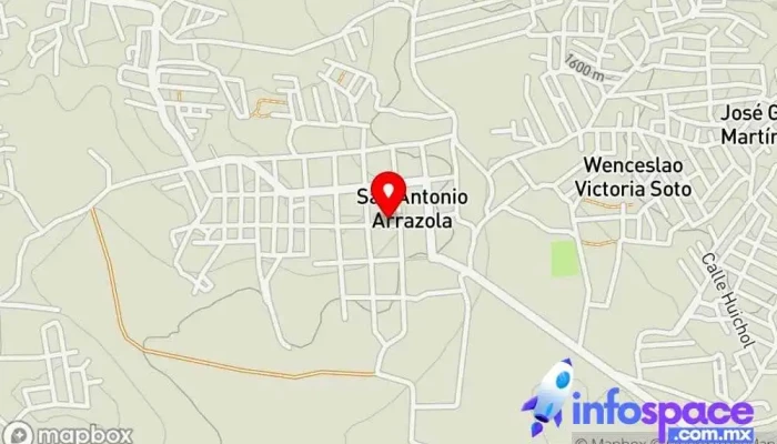 mapa de San Antonio Arrazola Galería de arte en Arrazola
