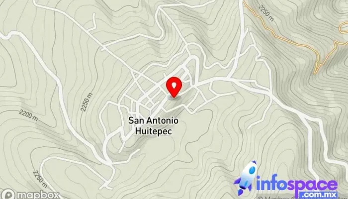mapa de San Antonio Huitepec  en Oaxaca