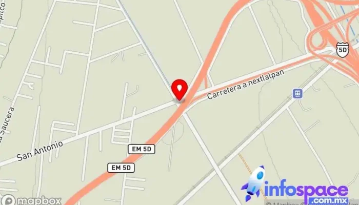 mapa de San Antonio Bus stop en Estado de México