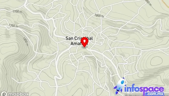 mapa de San Cristóbal Amatlán  en Oaxaca