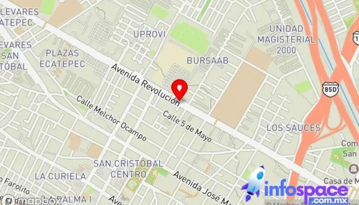 mapa de San Cristóbal Bus stop en Ecatepec de Morelos