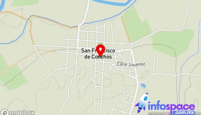 mapa de San Francisco de Conchos  en Chihuahua