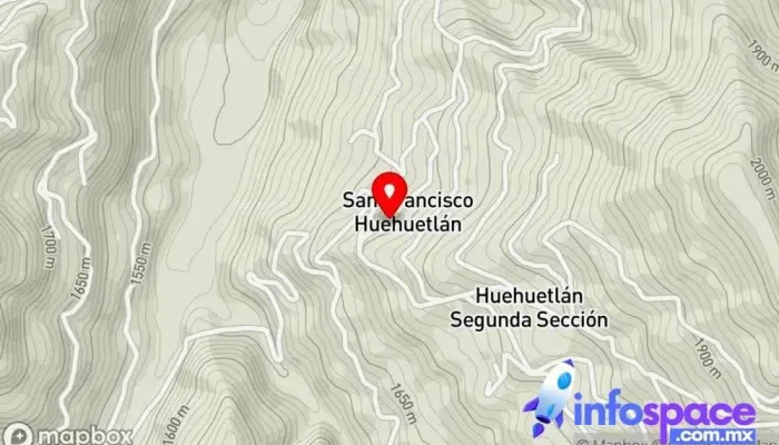 mapa de San Francisco Huehuetlán  en San Francisco Huehuetlán