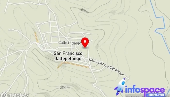 mapa de San Francisco Jaltepetongo  en Oaxaca