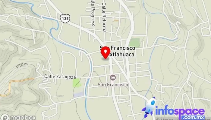 mapa de San Francisco Telixtlahuaca  en Oaxaca